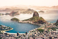 Rio de Janeiro coastline from above