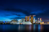 Singapore Marina Bay skyline