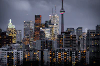Toronto skyline with the CN Tower